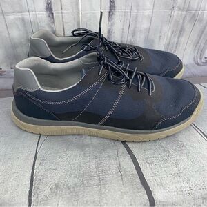 Clarks Votta Edge Blue Canvas Low Top Oxford Sneakers Shoes 26120769 Mens 12 M
